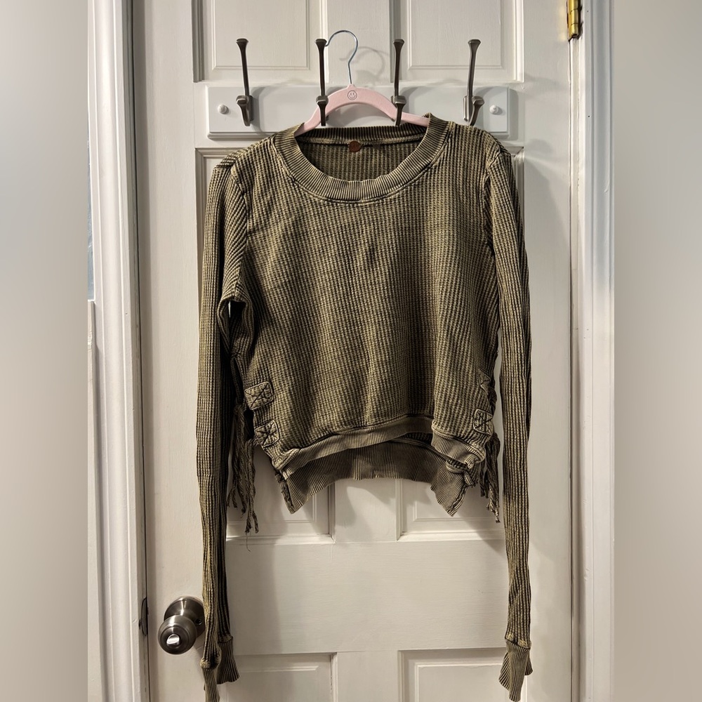 Free people thermal with cutout sides